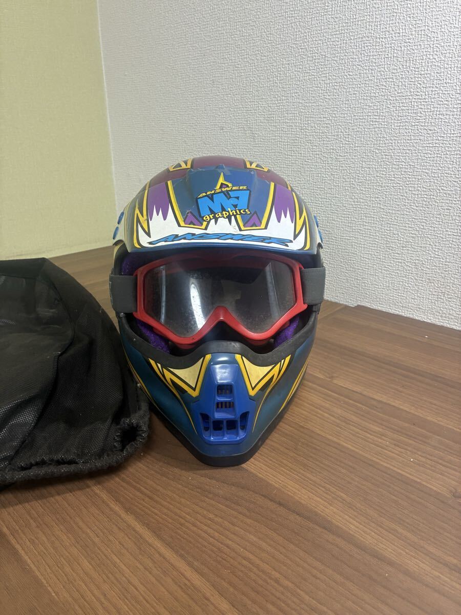 オフロードヘルメット ヘルメット オフロード 当時物 モトクロス
