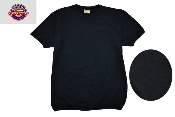 E-1042★送料無料★Goodwear グッドウェア ジャーナルスタンダード別注★アメリカ USA製 ブラック黒 肉厚 半袖 T-シャツ Ｌサイズ