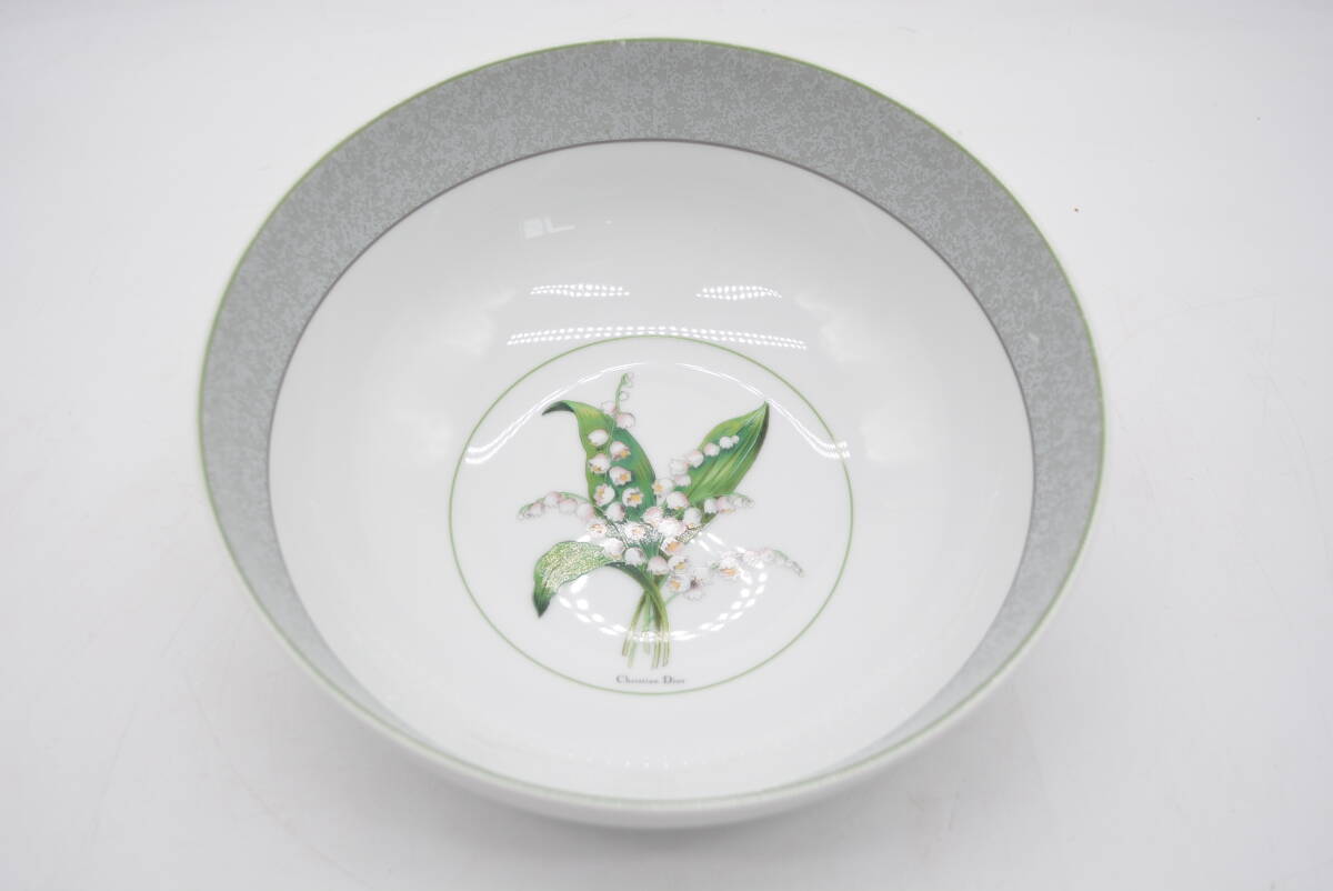 【極美品】ChristianDior/クリスチャンディオール すずらん サラダボウル 深皿 ボウル 食器 