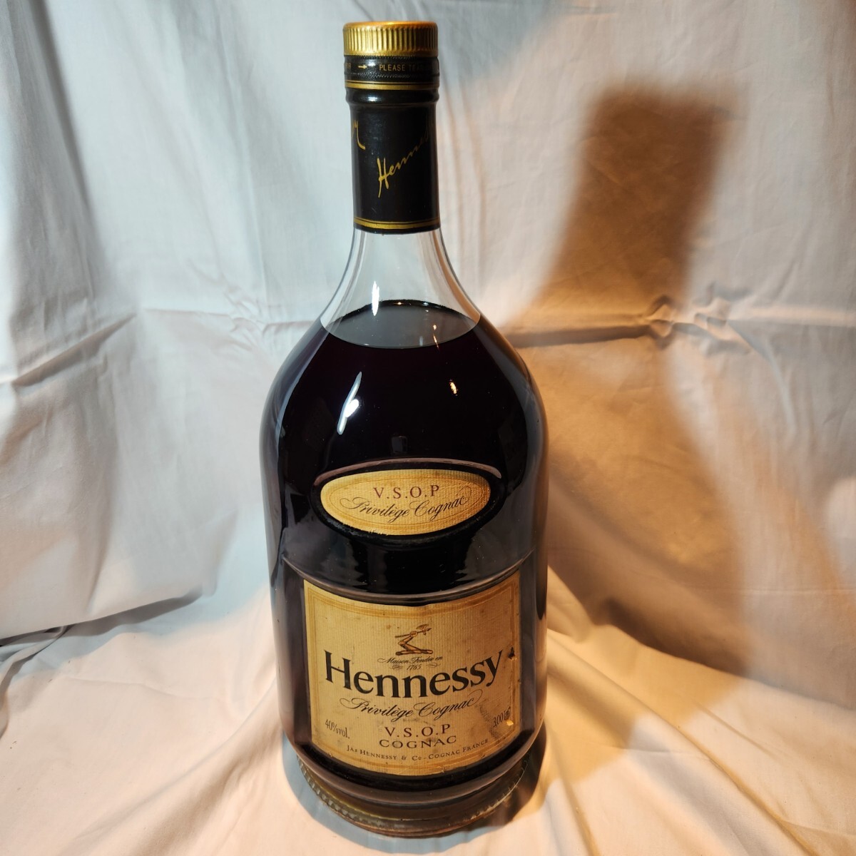 未開栓 Hennessy ヘネシー V.S.O.P プリヴィレッジ 金キャップ 3000ml 3L コニャック 古酒