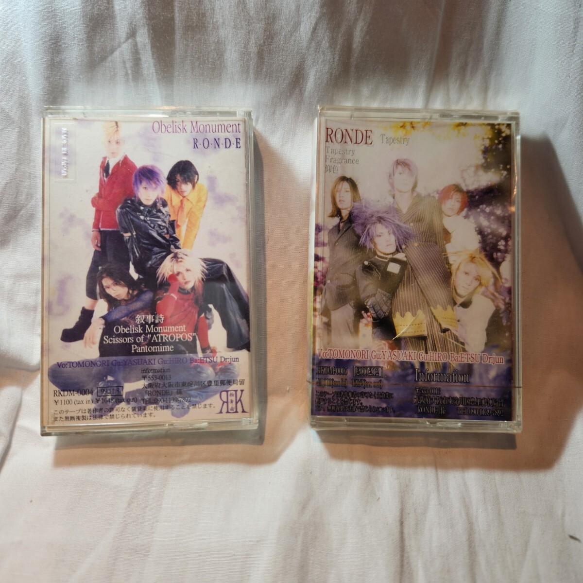 282 RONDE ロンド デモテープ Tapestry 未開封 Obelisk Monument 開封済み 2本セット インディーズ ヴィジュアル系 V系 希少