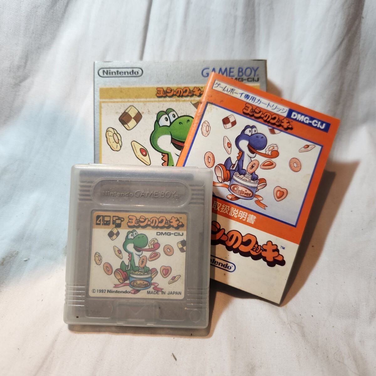 285 ゲームボーイ ヨッシーのクッキー 箱・説明書付き 任天堂 1992 動作未確認 GB レトロゲーム