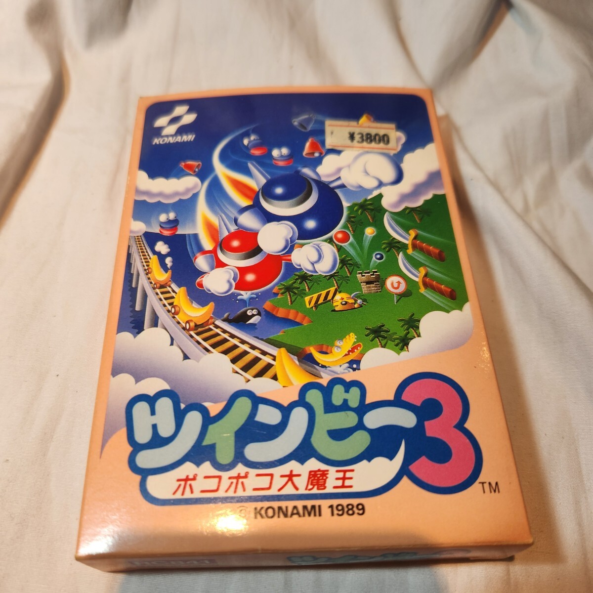 403【動作確認済み・箱説付き】ツインビー3 ポコポコ大魔王 ファミコン FC コナミ