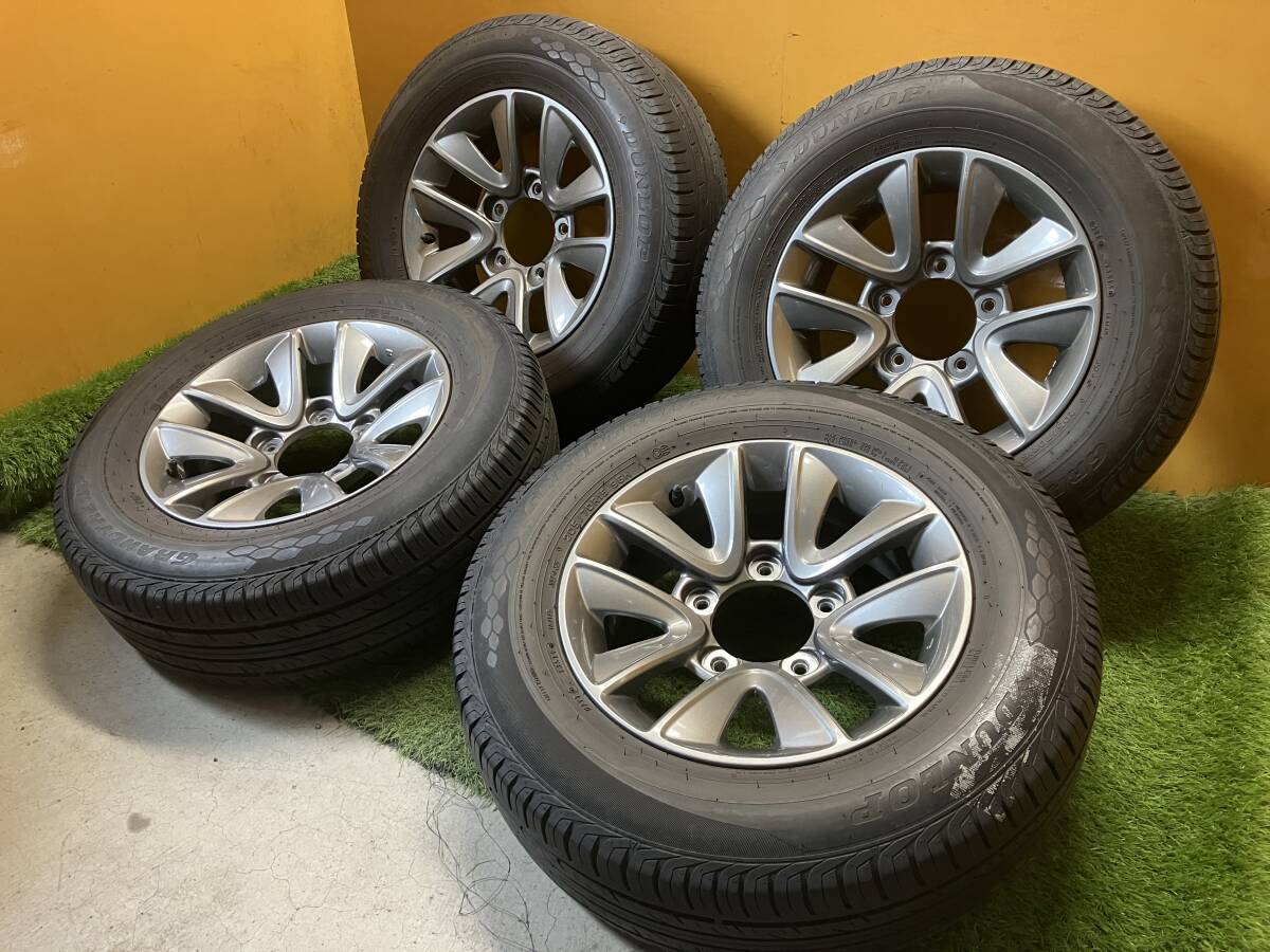 【長野発★N278★美品!!】スズキ ジムニーシエラ JB43/74 純正 15×5.5J IS5 PCD139.7-6H ダンロップ GRANDTREK PT3 205/70R15 格安★売切