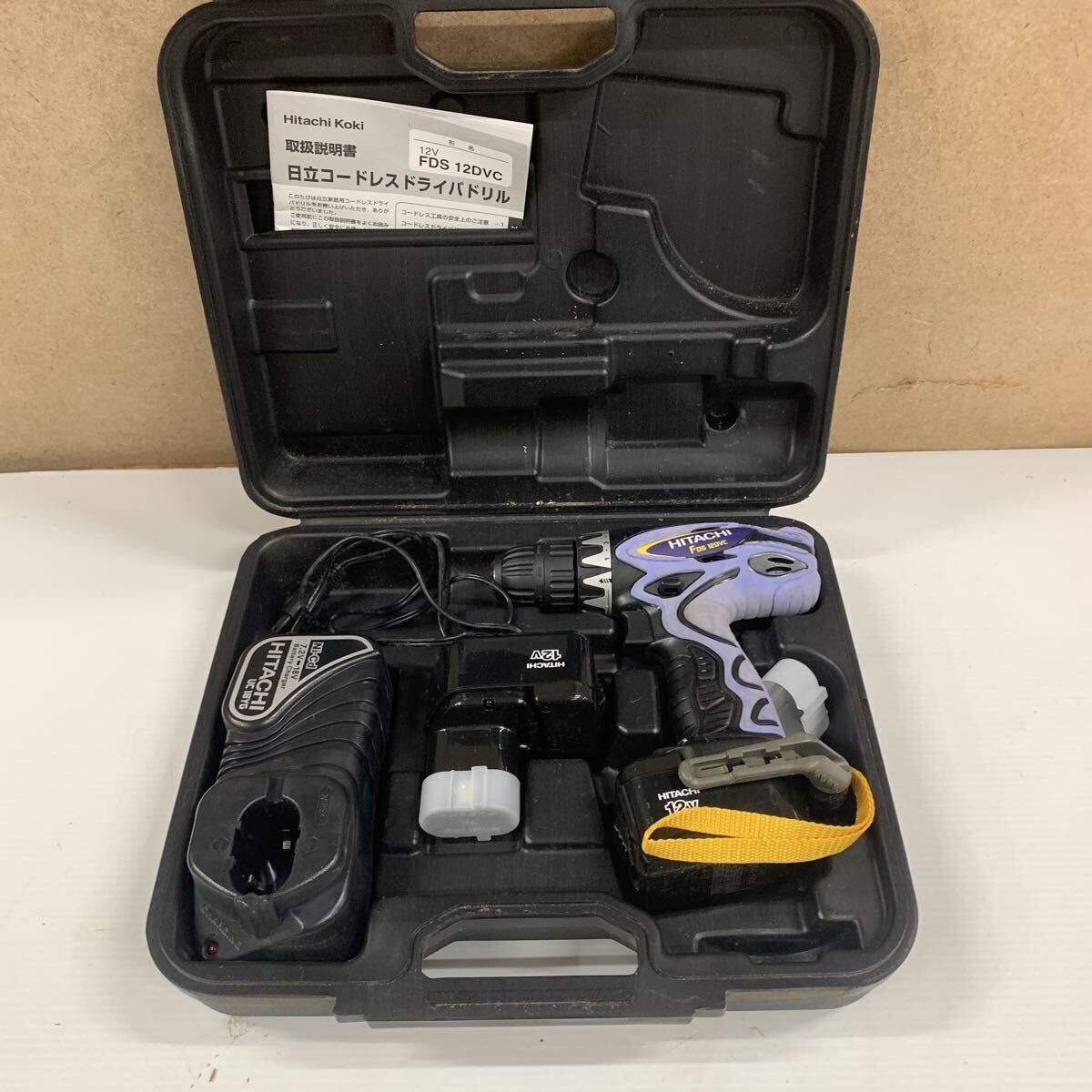 HITACHI コードレスドライバドリル FDS12DVC 12V ケース付