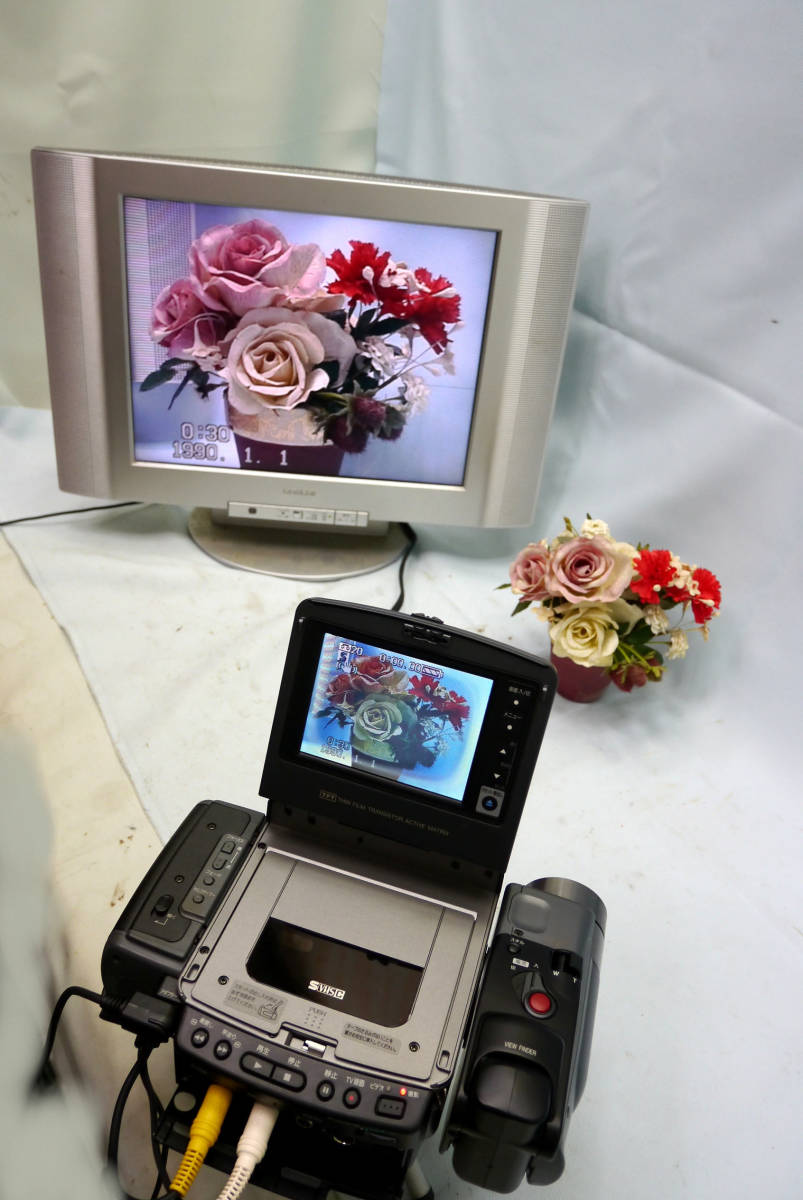 ＶＨＳカセットビデオの再生からＤＶＤに！　テレシネダビングにも！　 パナソニック 液晶ビデオカメラ ＮＶ－ＬＣ１ ＝２週間レンタル＝