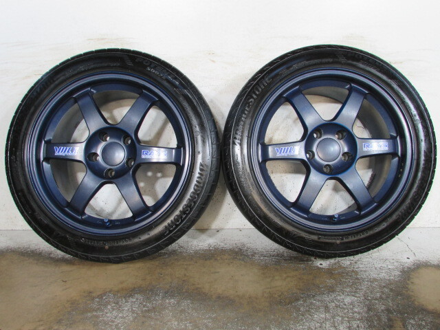 ☆RAYS■VOLKRACING■TE37■FORGED/鍛造■2本■114.3-5H/17-8.5J/+30■ボルクレーシング■ブリヂストン■POTENZA■S007A■ランエボ.Z.RX-7