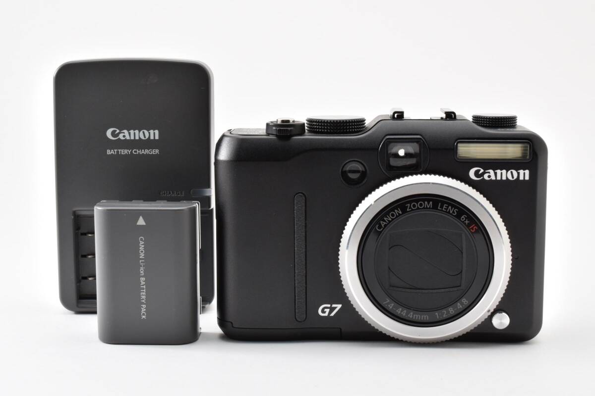 撮影可能 動作確認済 外観美品　Canon PowerShot G7 充電器付 コンパクトデジタルカメラ　バッテリー劣化　液晶ノイズあり