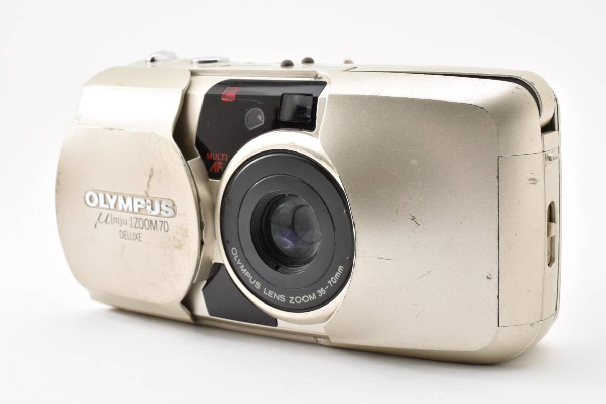 動作確認済　OLYMPUS μ mju ZOOM 70 DELUXE シャッター フラッシュOK オリンパス　ミュー　フィルムカメラ