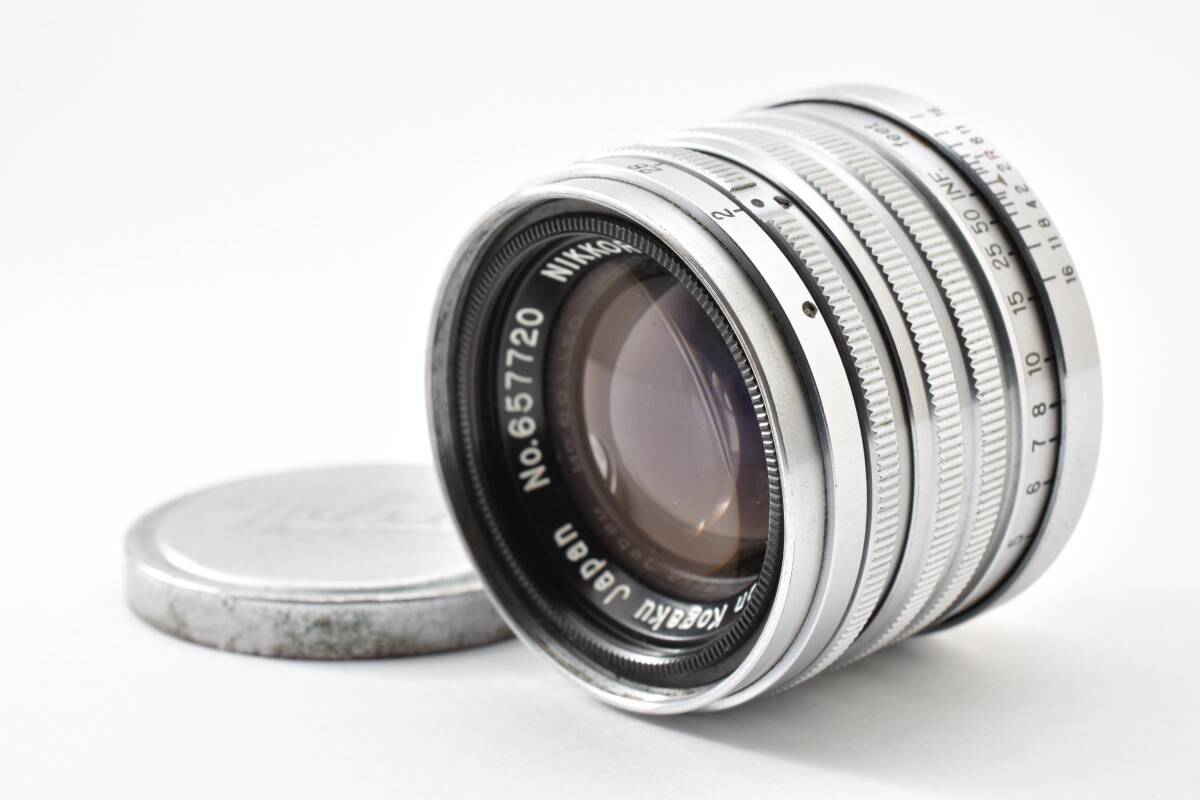 Nikon NIKKOR 5cm 50mm F2 L39 Lマウント ニコン　ニッコール　ライカ　スクリューマウント　LTM カビ・傷あり 657720