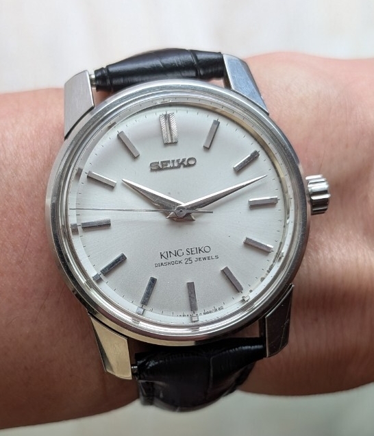 【裏スケ付き、稼働良好】KING SEIKO キングセイコー　44-9990 AD 44KS