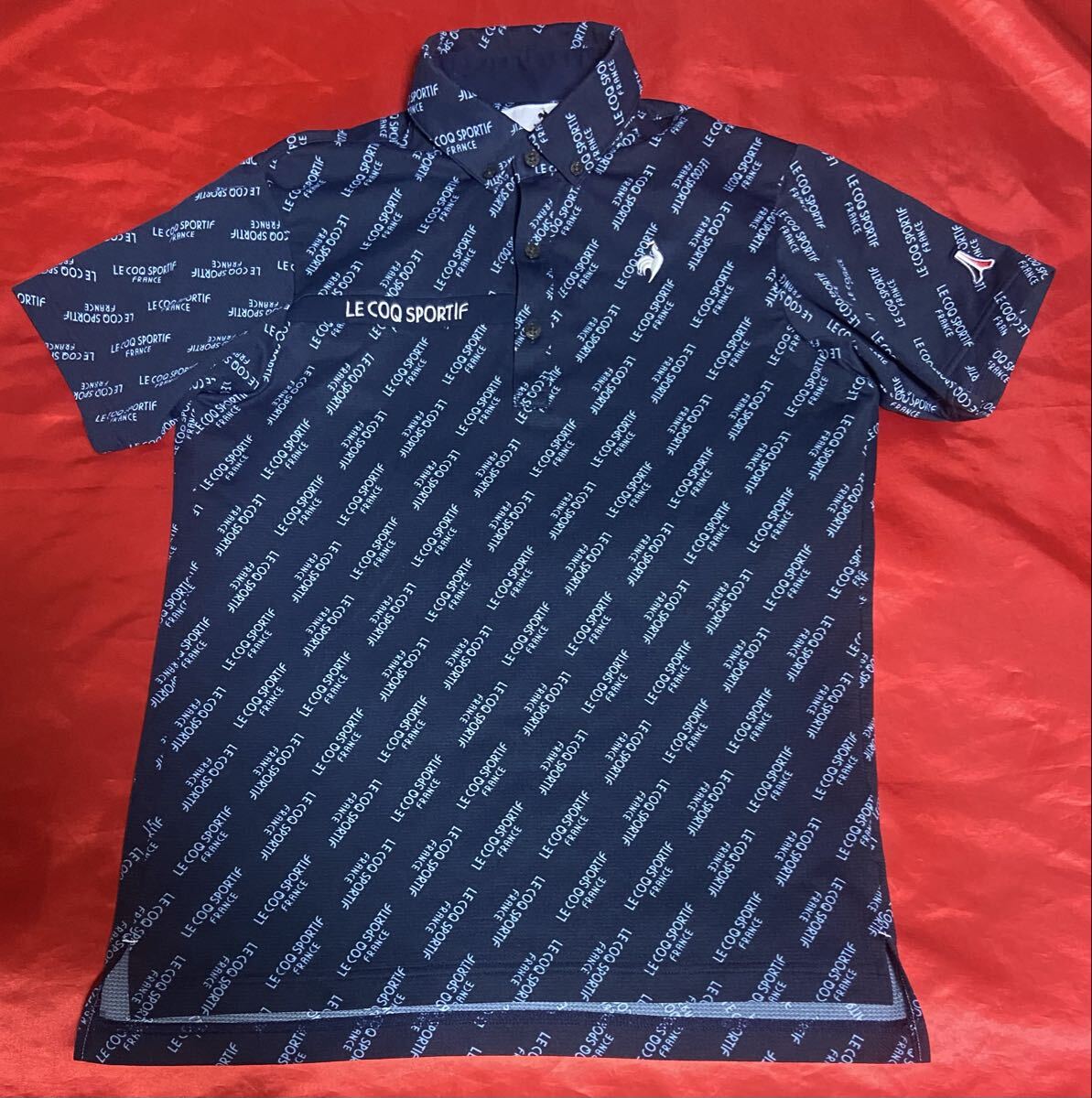 ルコックGOLF 半袖シャツ　ストレッチフォーサー＆サンスクリーン　サイズL