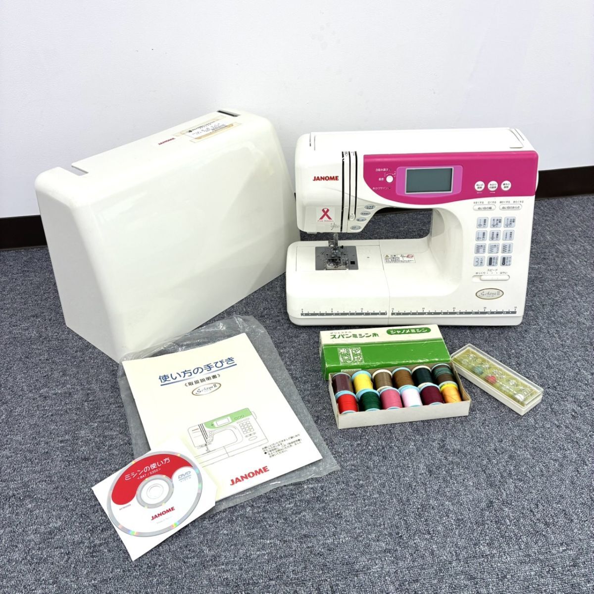 S083-SD1-537 JANOME ジャノメ コンピューターミシン Schone II シェーネII モデル847型 ハンドクラフト 裁縫 手芸 針動作確認済み DA