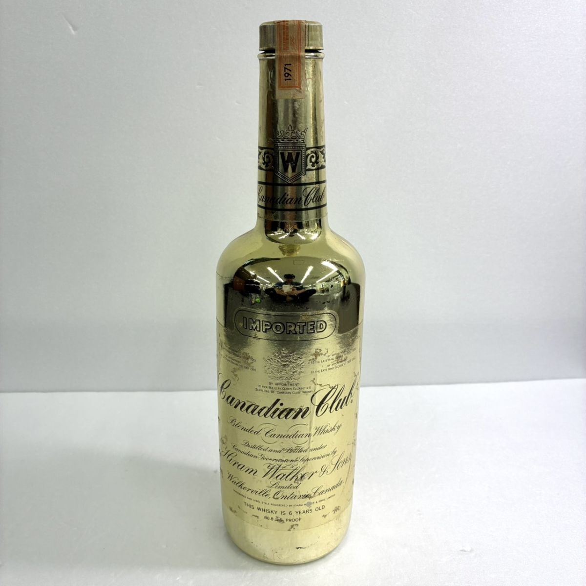 S062-G25-687 【未開栓】 Canadian Club カナディアンクラブ 6年 ゴールドボトル ウイスキー ヴィンテージ 43% 760ml DA