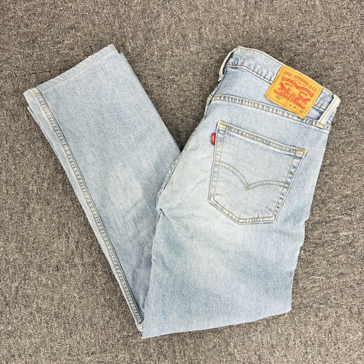 S045-SA3-278 Levi's リーバイス 511 スリムフィットジーンズ デニムパンツ ジーパン メンズ W34 L32 インディゴブルー DA