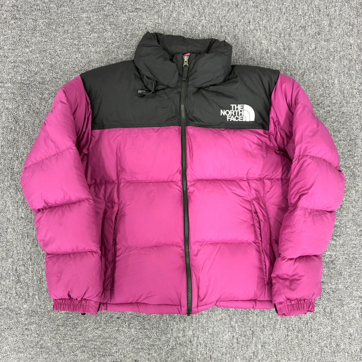 S048-G25-678 THE NORTH FACE ノースフェイス ヌプシジャケット ショート DW91952 レディース XL ピンク ドローコード付き DA