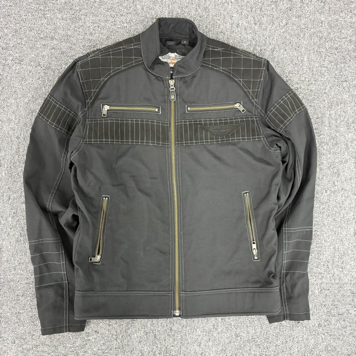 S046-SA3-263 Harley-Davidson ハーレーダビットソン 97441-15VM ライティングギアジャケット 2014年 S ブラック DA