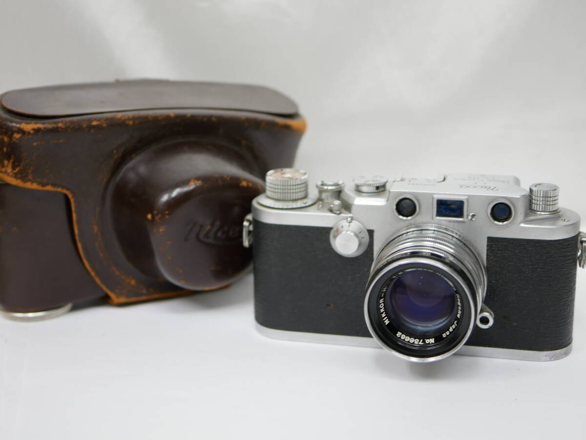 #4574 Nicca 3-F 5cm F2 nikkor-HC ニッカ バルナック型フィルムカメラ