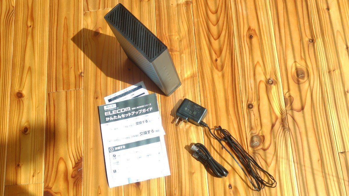 ELECOM エレコム WRC-BE36QS-B Wi-Fiルーター 無線LANルーター 美品　Wifi7 化粧箱含め 付属品あり