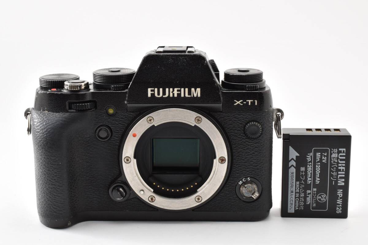 【美品】富士フィルム FUJIFILM X-T1 ボディ ブラック【動作確認済】#2995526