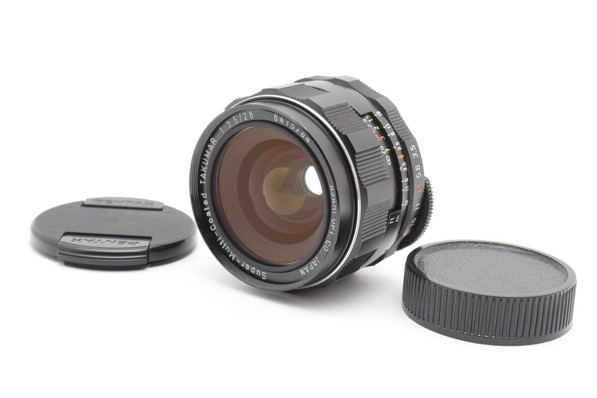 【特上美品】PENTAX ペンタックス Super Multi Coated TAKUMAR SMC 28mm F3.5 【動作確認済】#3002469