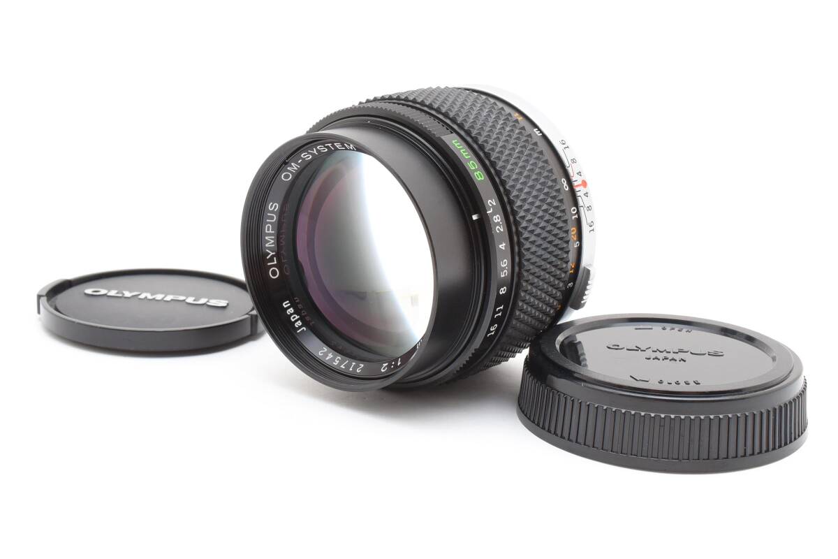 【特上美品】OLYMPUS OM-SYSTEM ZUIKO AUTO-T 85mm F2 ポートレートレンズ【動作確認済】#3002488