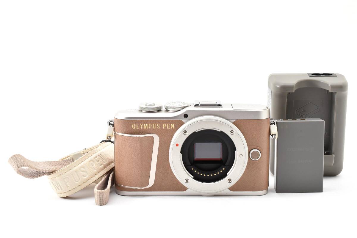 【特上美品】OLYMPUS PEN E-PL9 ボディ ブラウン【動作確認済】#3006438