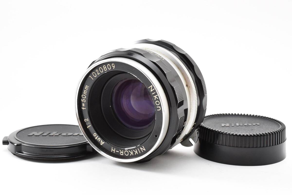 【極美品】Nikon NIKKOR-H Auto 50mm F2 Nippon Kogaku Lens【動作確認済】#3022351