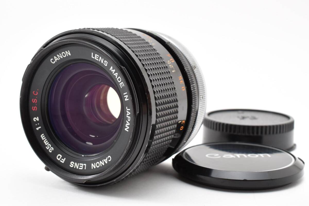 【特上美品】Canon LENS FD 35mm F2 S.S.C. カメラ レンズ キャノン【動作確認済】#3022356