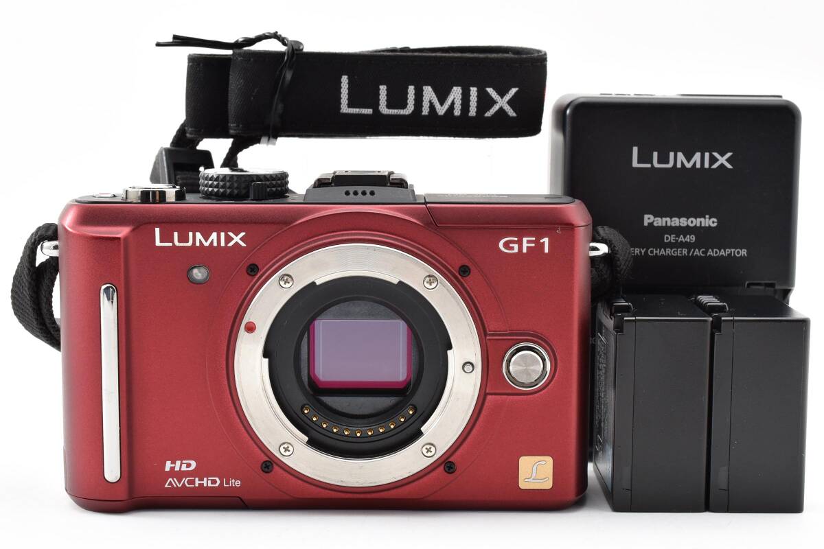 【特上美品】Panasonic パナソニック LUMIX DMC-GF1 レッド 赤 ミラーレス一眼カメラ【動作確認済】#3022360