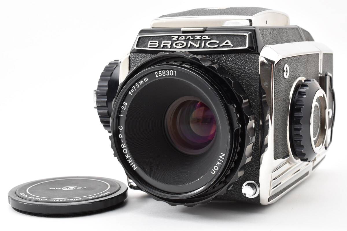 【特上美品】ブロニカ BRONICA S2 後期 レンズセット NIKKOR-P.C 75mm F2.8 【動作確認済】#3022367