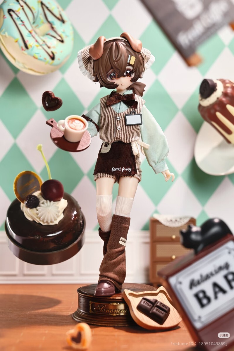 BOXED FURRY 箱入りファーリー 盒中毛　MiraiDolls　1/8ドール ブラインドドール バリスタ