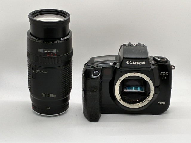 ★動作品★キャノン CANON EOS 5 EF 100-300mm F5.6 カメラレンズセット #440