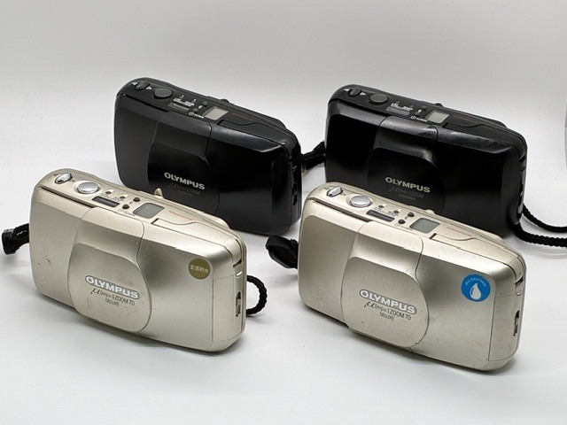 24#全て動作品★4個まとめ★オリンパス OLYMPUS μ ZOOM 70 DELUXE PANORAMA コンパクトフィルム #441