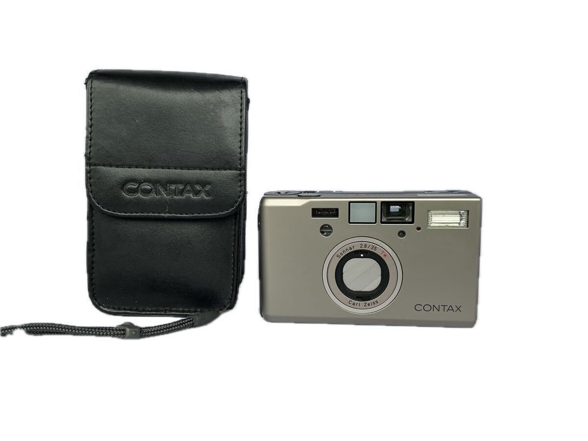 CONTAX T3 コンパクトフィルムカメラ ★通電・動作確認済 ★たまにカバー開閉に引っかかりあり・レンズ内にクモリorカビあり・現状渡し