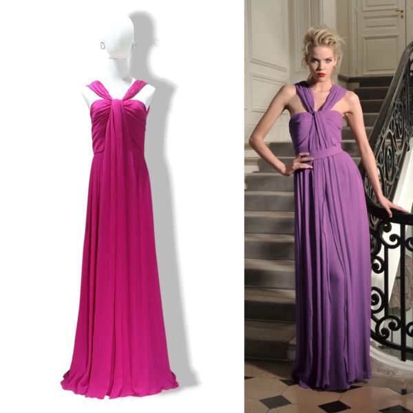 良品 ◆超レア◆ 国内正規品 Christian Dior クリスチャン ディオール John Galliano ガリアーノ シルク 100％ ロング ドレス フランス製