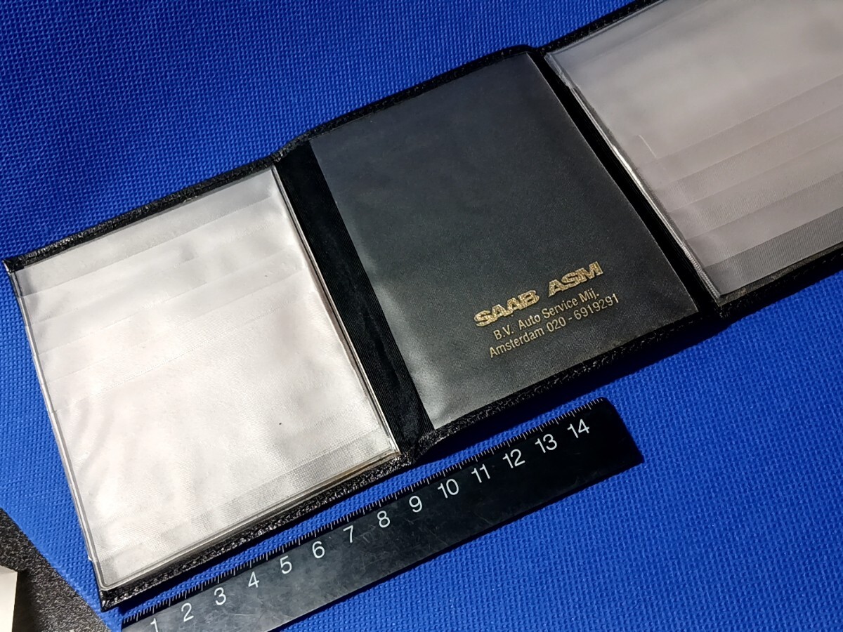 【ゴールドファイル】レトロ ドイツ 横長 三つ折り 財布 がま口 ブラック レッド 展示品