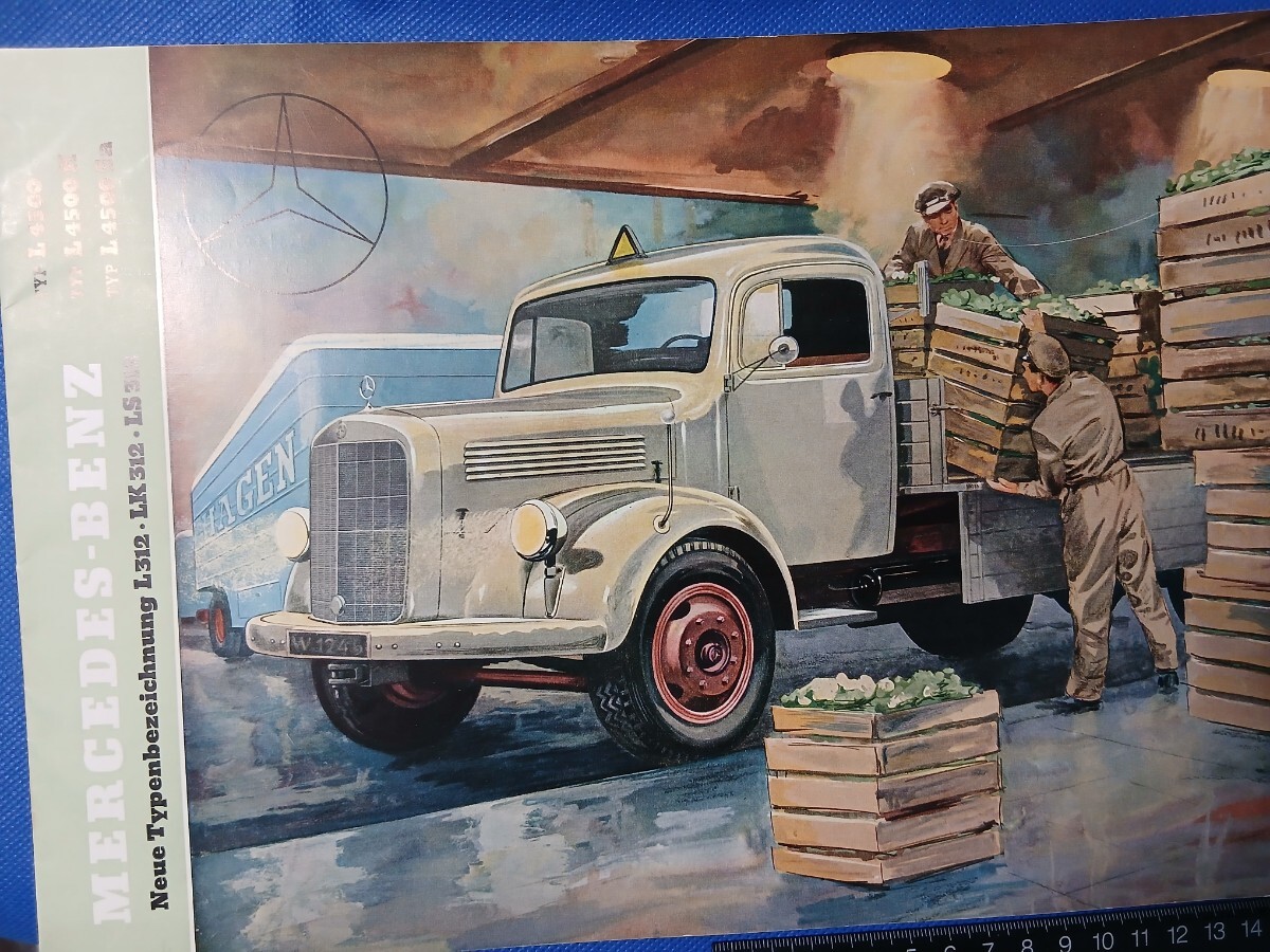 ベンツ 大型トラックＬ4500 1954年刊 カタログ フルカラー 各種仕様