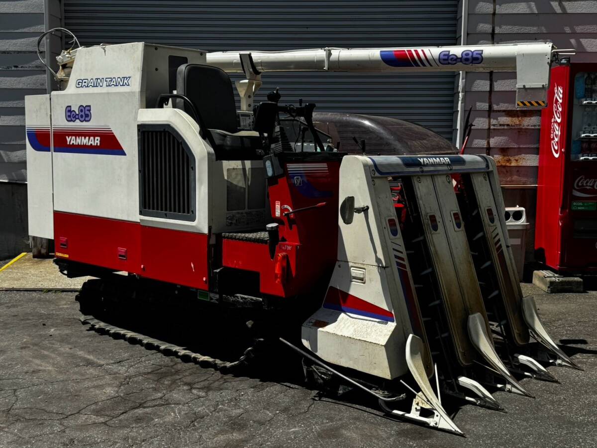 函館発【ヤンマー☆コンバイン】Yanmar☆Ee-85 ディーゼル 自脱型 二重胴 グレンタンク ※直接引取りのみ 現状販売