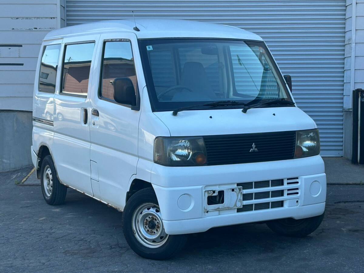 函館発 H15年式 三菱 ミニキャブバン CD U62V 走行距離7万km台 ハイルーフ 4WD 車検令和9年8月29日!!　