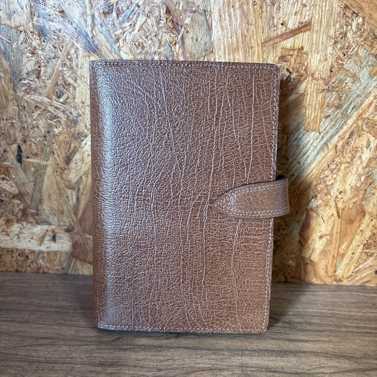◎手帳◎Walter Wolf◎システム手帳◎ブラウンカラー◎レザー素材◎リフィル◎6穴タイプ◎中古品◎引取可能◎札幌◎北海道◎