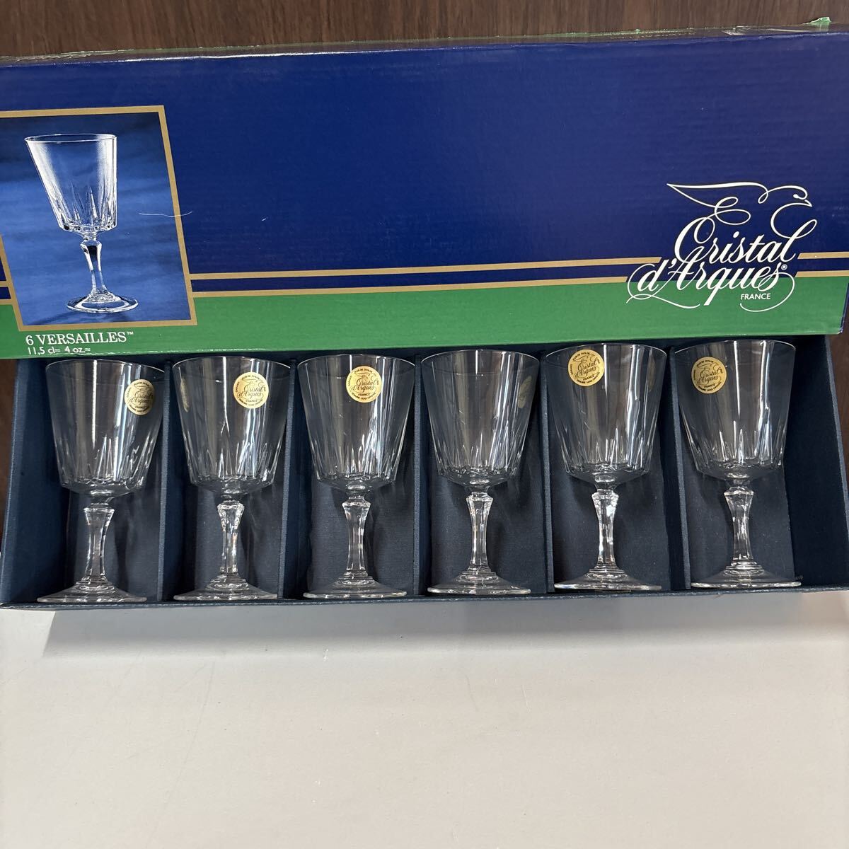 ◎クリスタル・ダルク◎グラス◎ワイン◎クリスタル◎6客セット◎箱入り◎未使用◎中古品◎引取可能◎札幌◎北海道◎