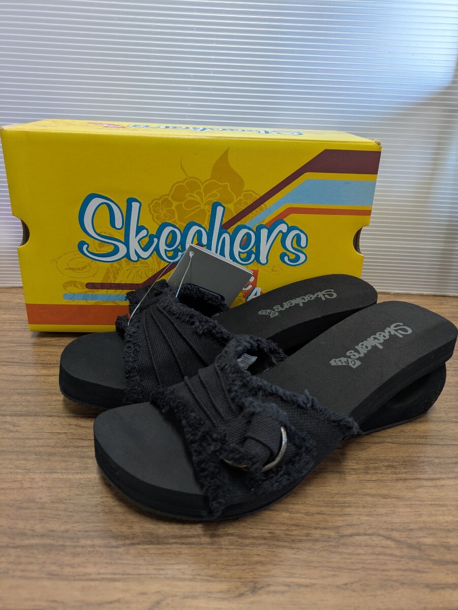 ☆Skechers☆サンダル☆ブラック☆23センチ☆新品未使用品☆札幌☆北海道☆