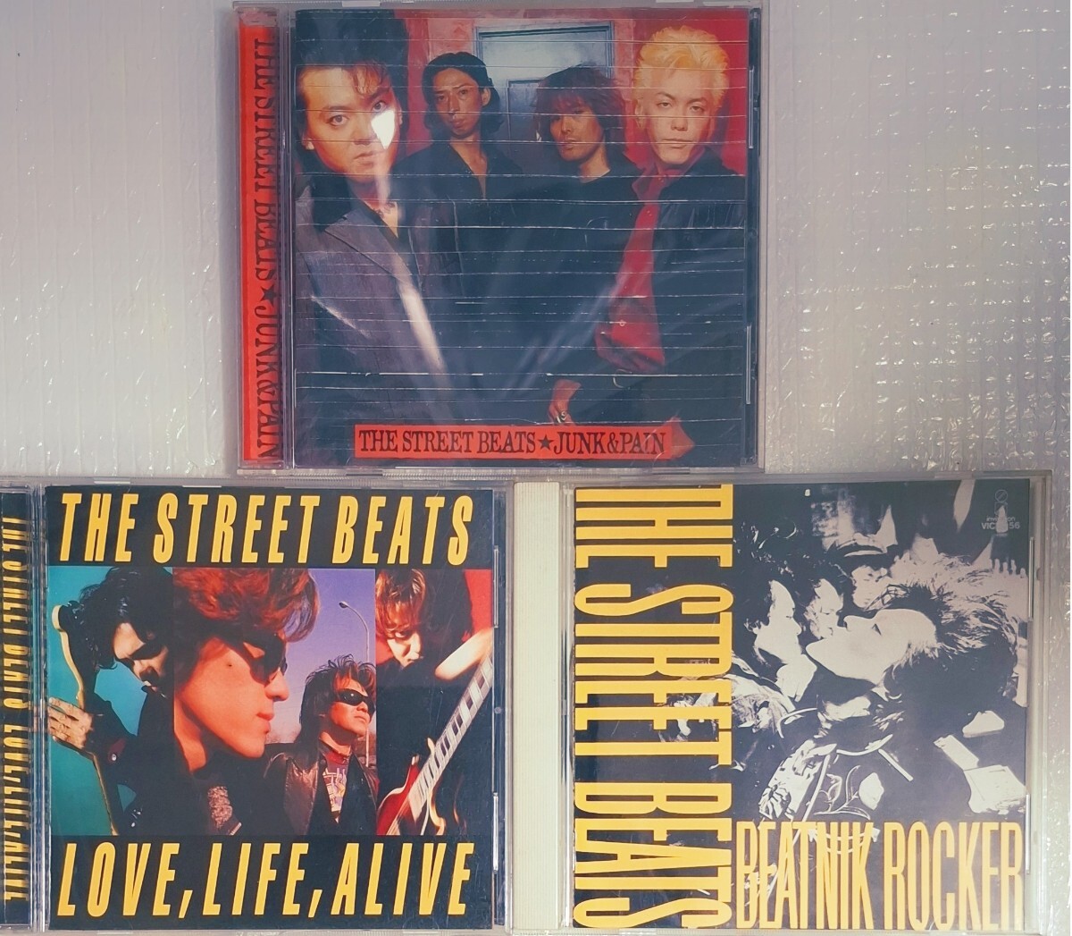 THE STREET BEATS CD 3枚セット JUNK&PAIN LOVE,LIFE,ALIVE BEATNIK ROCKER