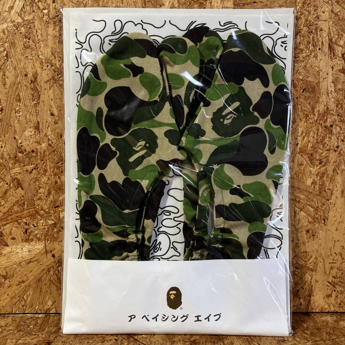 A BATHING APE BAPE ABC JAPANESE SOCKS 足袋 L 26-28cm コラボ 別注 限定 ゑびす足袋本舗 エイプカモ 迷彩 カモフラージュ