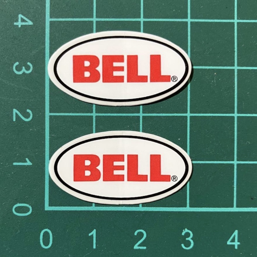 BELL ベル ヘルメット 2枚 30mm STICKER デカール ステッカー シール 3cm 