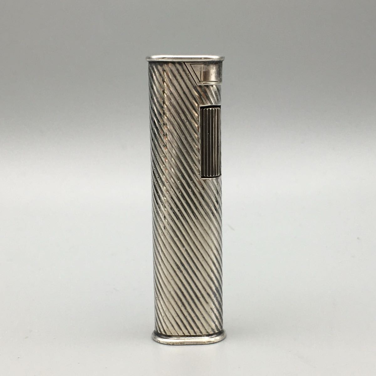 ★G07302 dunhill ダンヒル ガスライター スリム シルバーカラー 火花OK