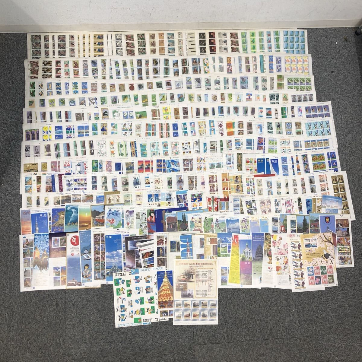 ★岡A07022 50円 60円 62円 80円 切手シート まとめ 額面384,440円分 未使用保管品 風景シリーズ 歌舞伎シリーズ　鉄道　昆虫 哲学者等 