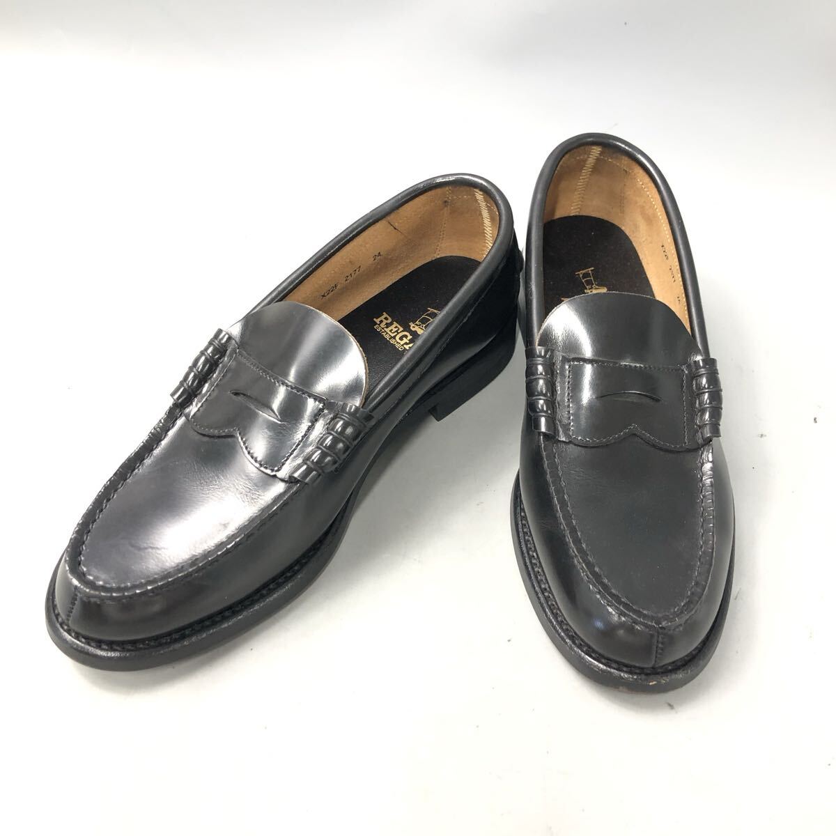 ★G07316 リーガル REGAL ローファー 27.5cm レザー ブラック