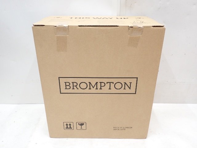 【未開封】BROMPTON ブロンプトン C-Line Explore Mid M4R 折り畳み自転車 オーシャンブルー リアキャリア付き 配送/来店引取可 ∩ 769A5-1
